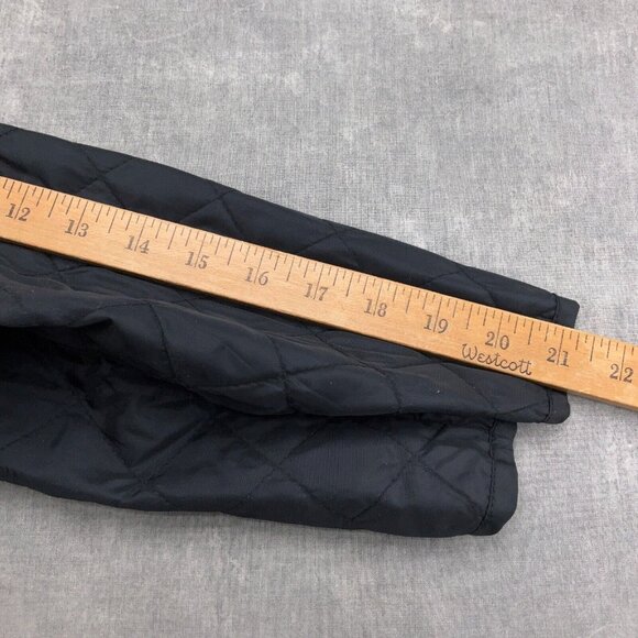 Woolrich Coat Blanket Liner Women XLarge‎ Red Brown Stripe Wool Cotton Quilt - Picture 6 of 10